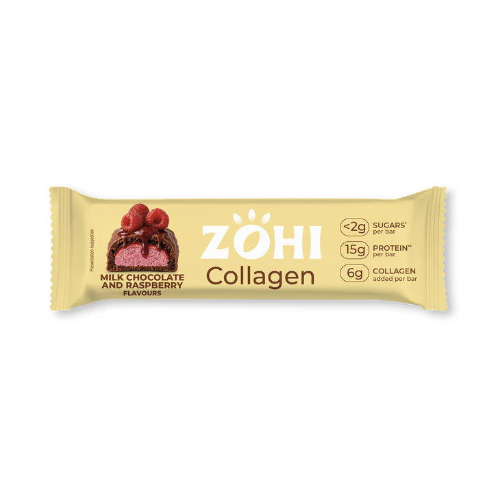ZÖHI Collagen Bar Milk Chocolate & Raspberry 50g